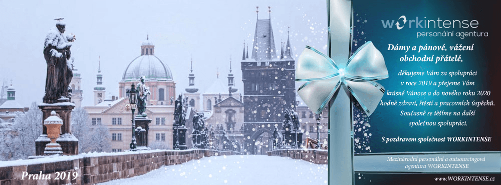 Vánoční  a novoroční přání společnosti "WORKINTENSE" 2018